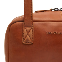 Leather Shoulder Bag Cognac Fenno