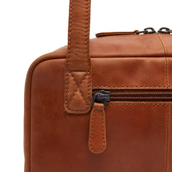 Leather Shoulder Bag Cognac Fenno