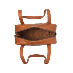 Leather Shoulder Bag Cognac Fenno