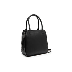 Leather Shoulder Bag Black Solvin