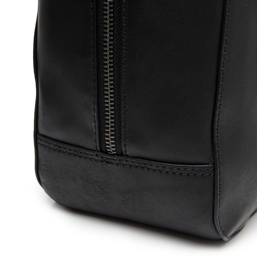 Leather Handbag Black Solvin