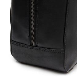 Leather Shoulder Bag Black Solvin