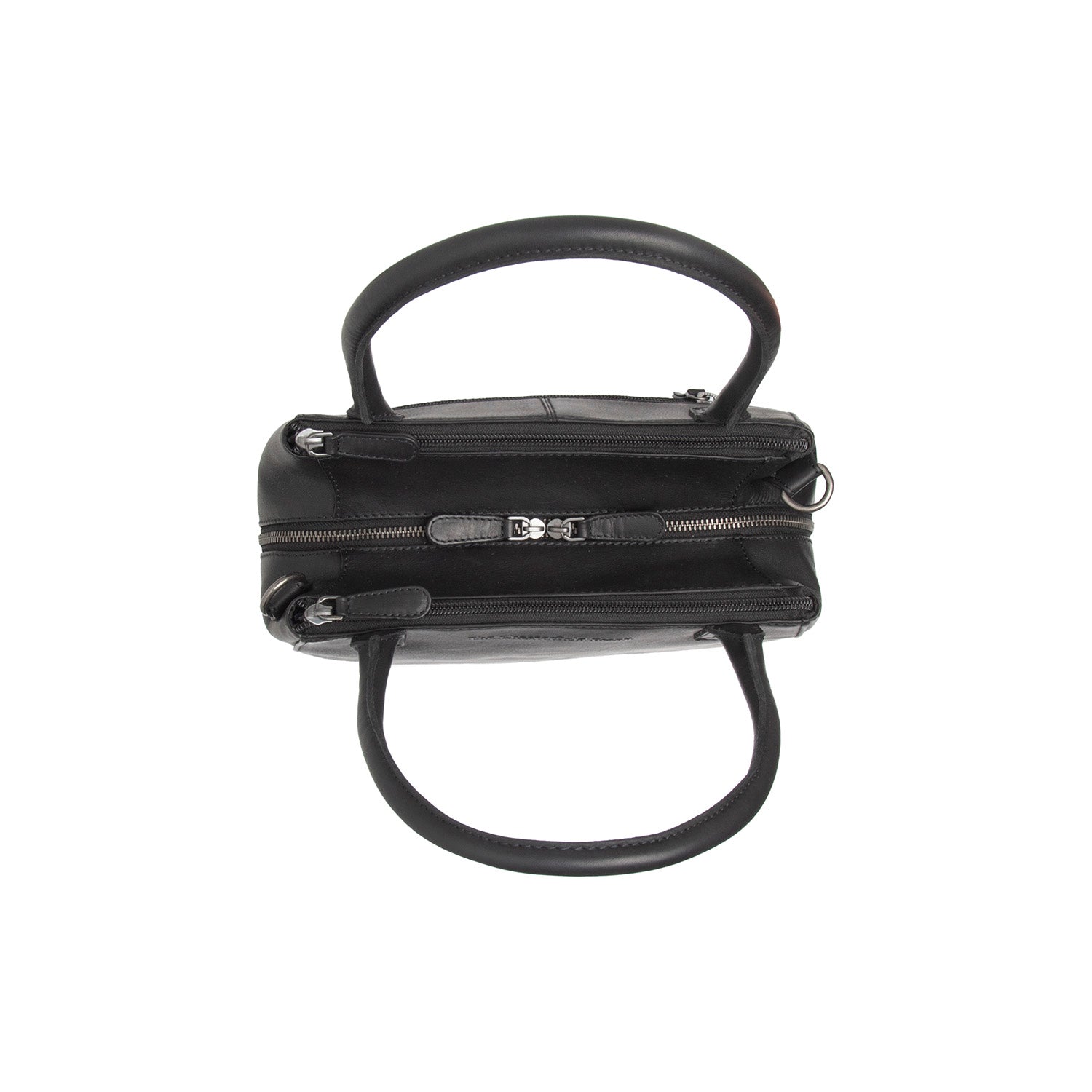 Leather Shoulder Bag Black Solvin