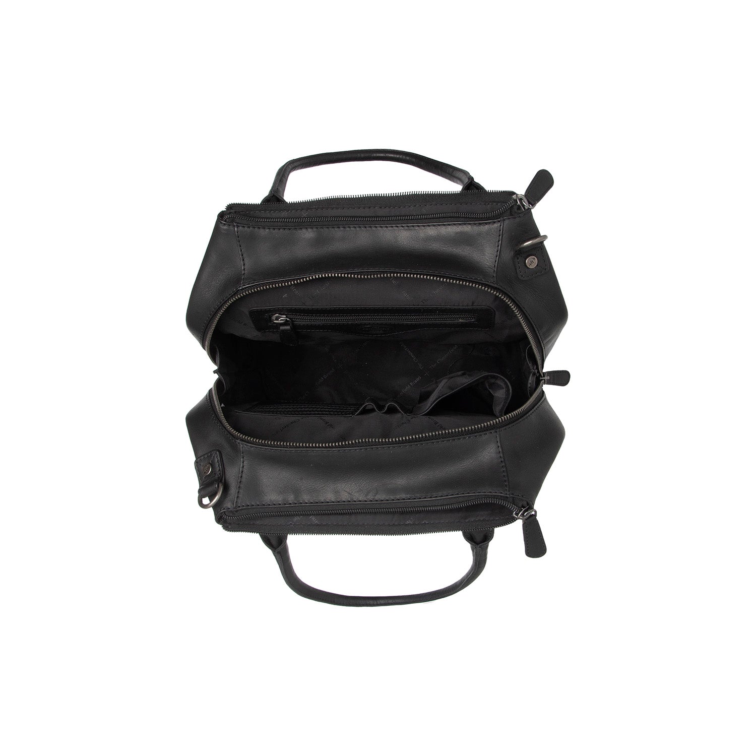 Leather Shoulder Bag Black Solvin