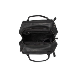 Leather Shoulder Bag Black Solvin