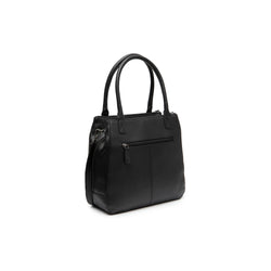 Leather Shoulder Bag Black Solvin