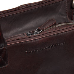 Leather Shoulder Bag Brown Solvin