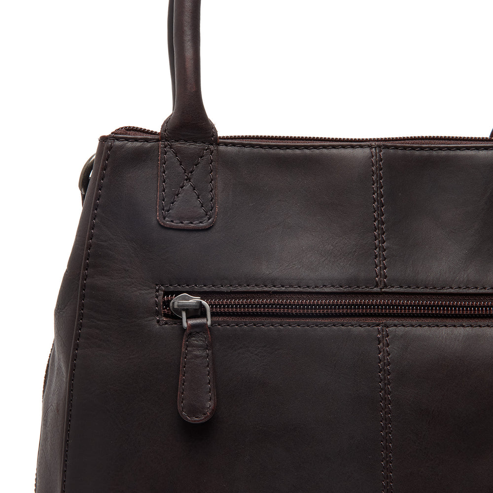 Leather Handbag Brown Solvin