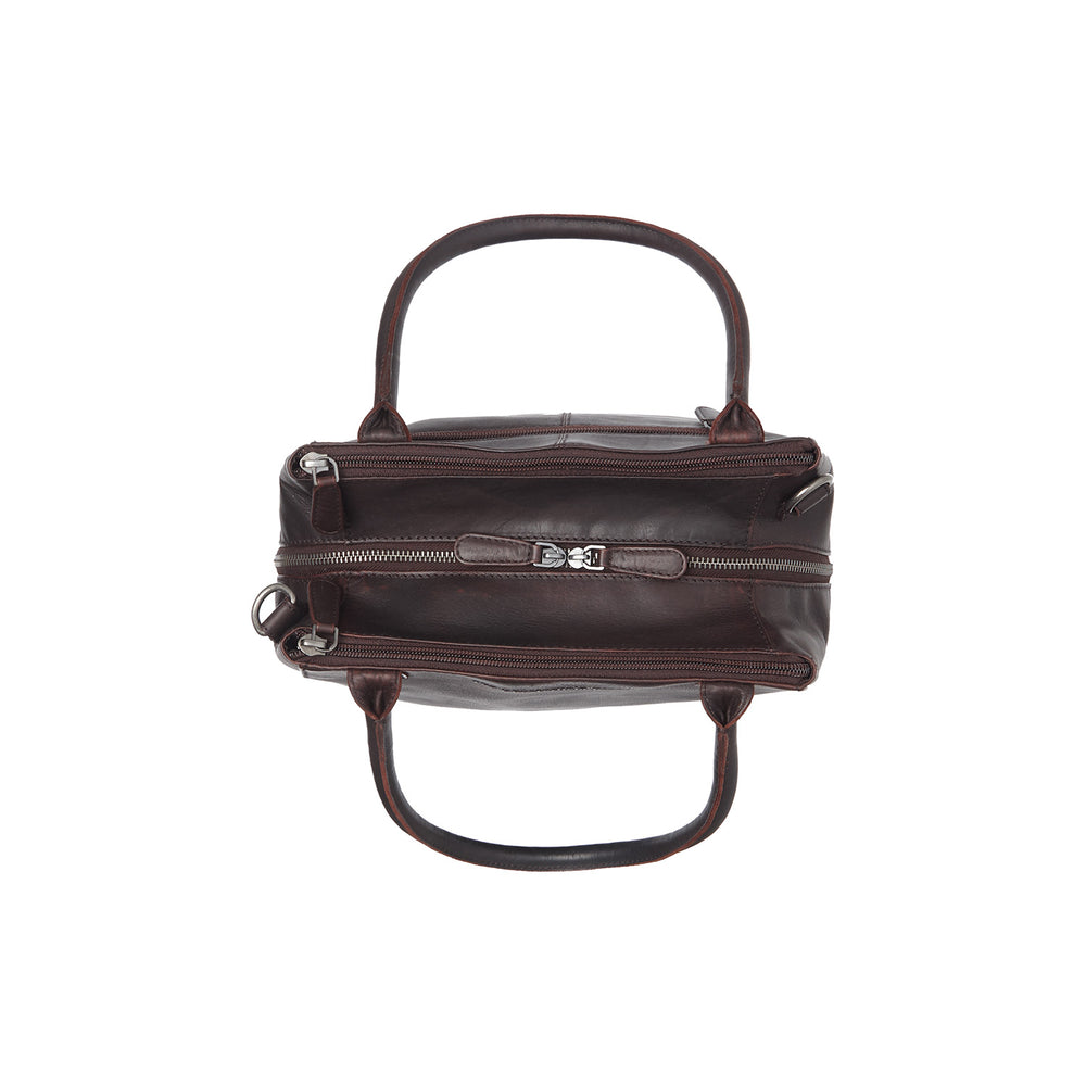 Leather Handbag Brown Solvin