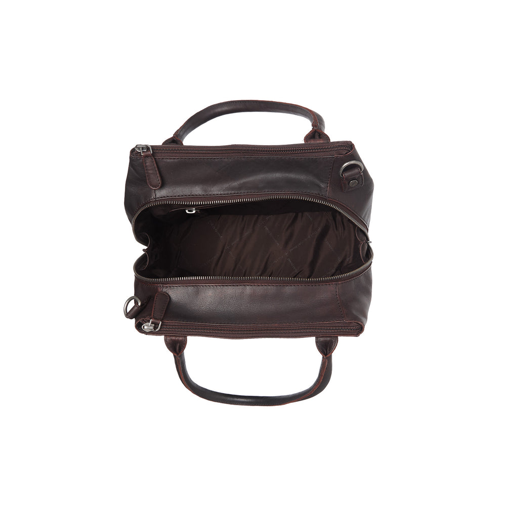 Leather Handbag Brown Solvin