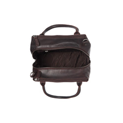 Leather Shoulder Bag Brown Solvin