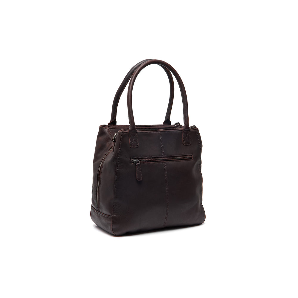 Leather Handbag Brown Solvin