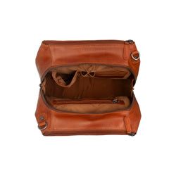 Leather Shoulder Bag Cognac Solvin