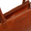 Leather Shoulder Bag Cognac Solvin