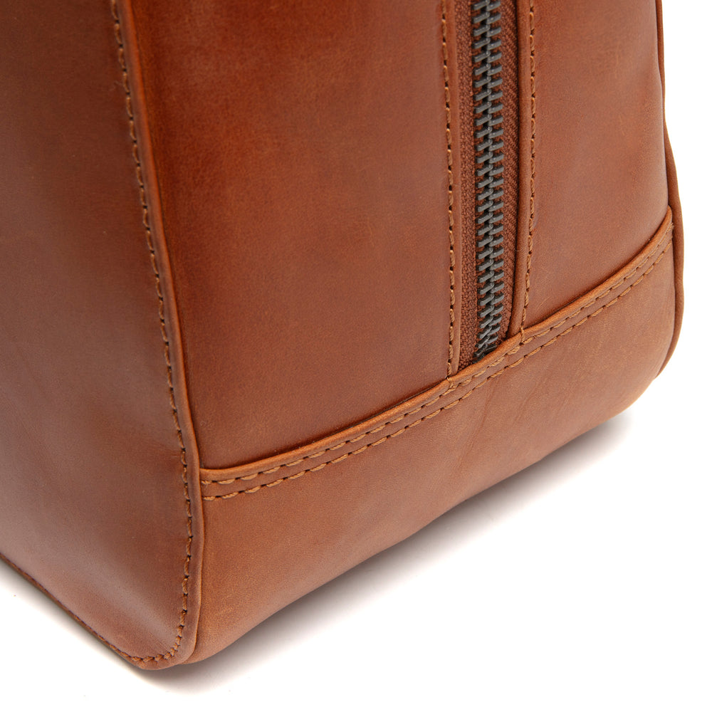 Leather Handbag Cognac Solvin