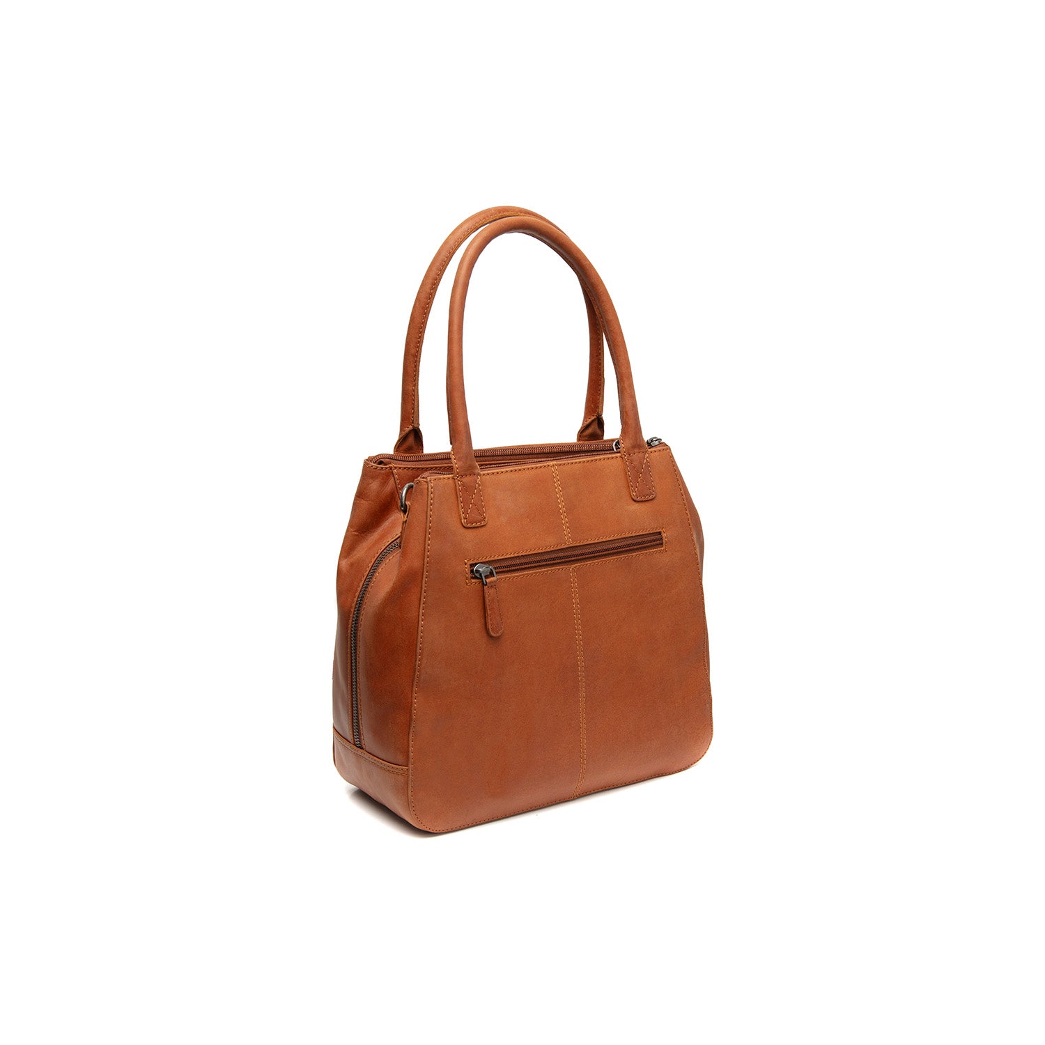 Leather Shoulder Bag Cognac Solvin