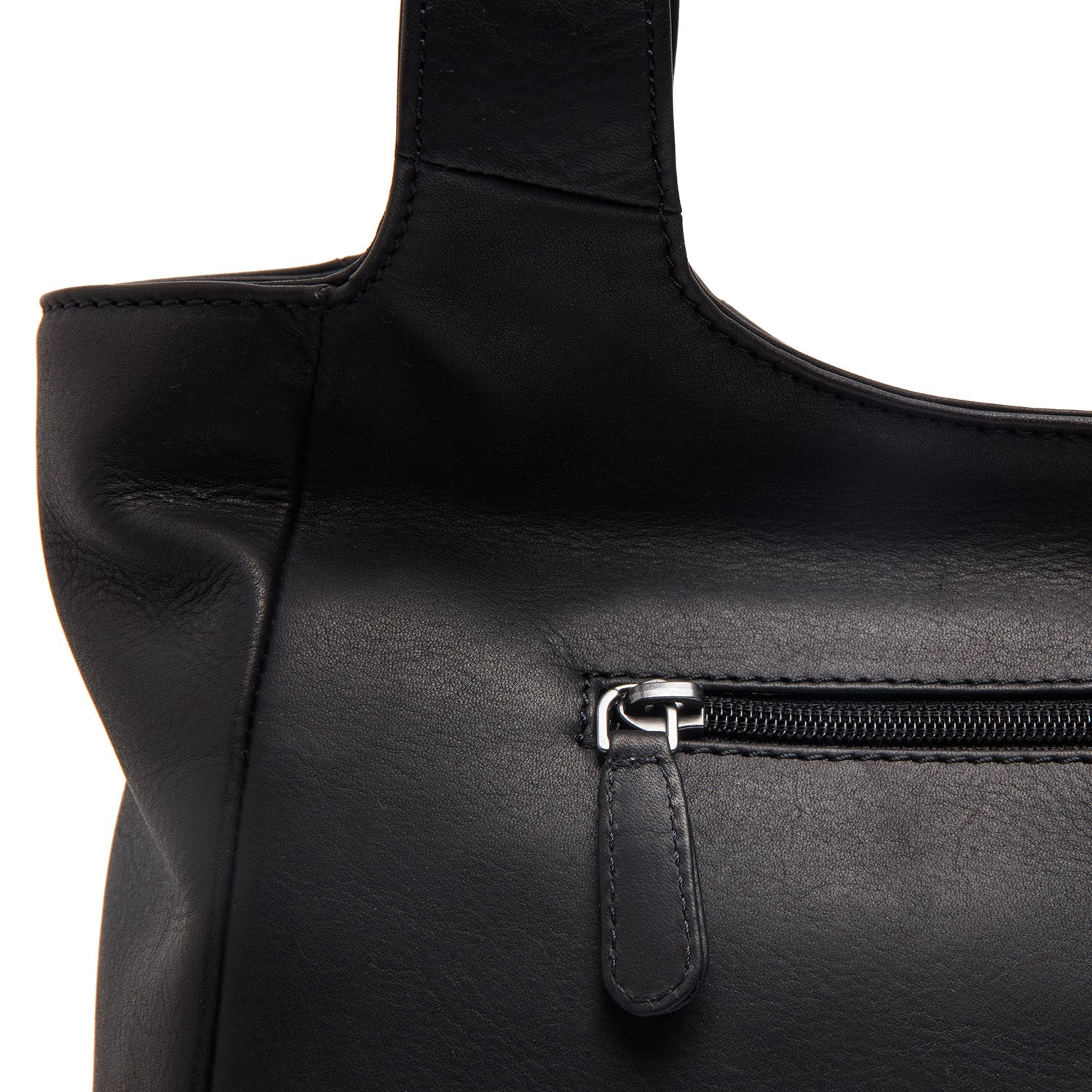 Leren Shoulder Bag Zwart Tofino