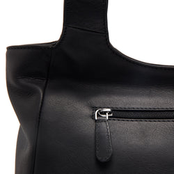 Leather Shoulder Bag Black Tofino