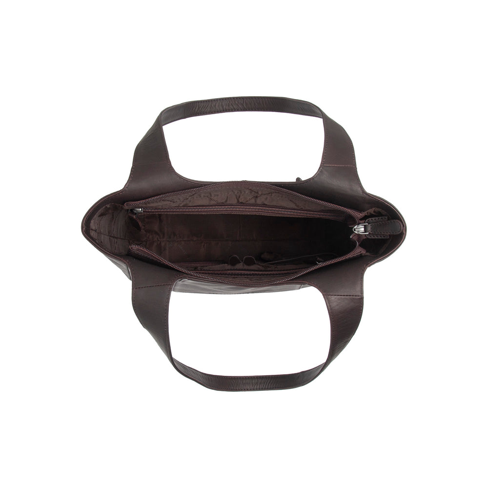 Leather Shoulder Bag Brown Tofino