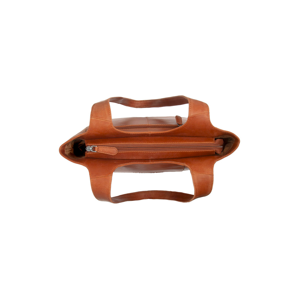 Leather Shoulder Bag Cognac Tofino