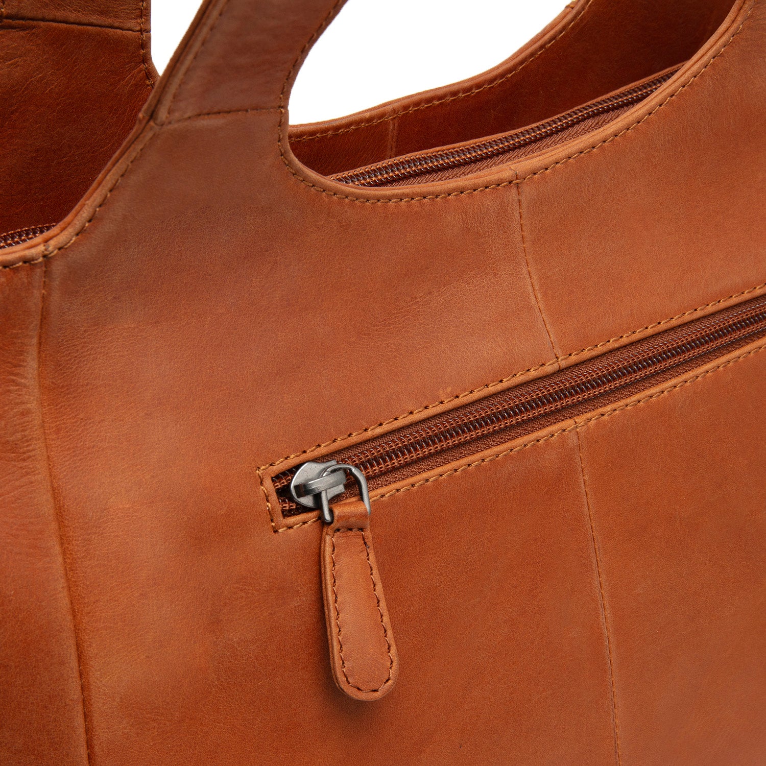 Sac Porté Épaule en Cuir Bag Cognac Tofino