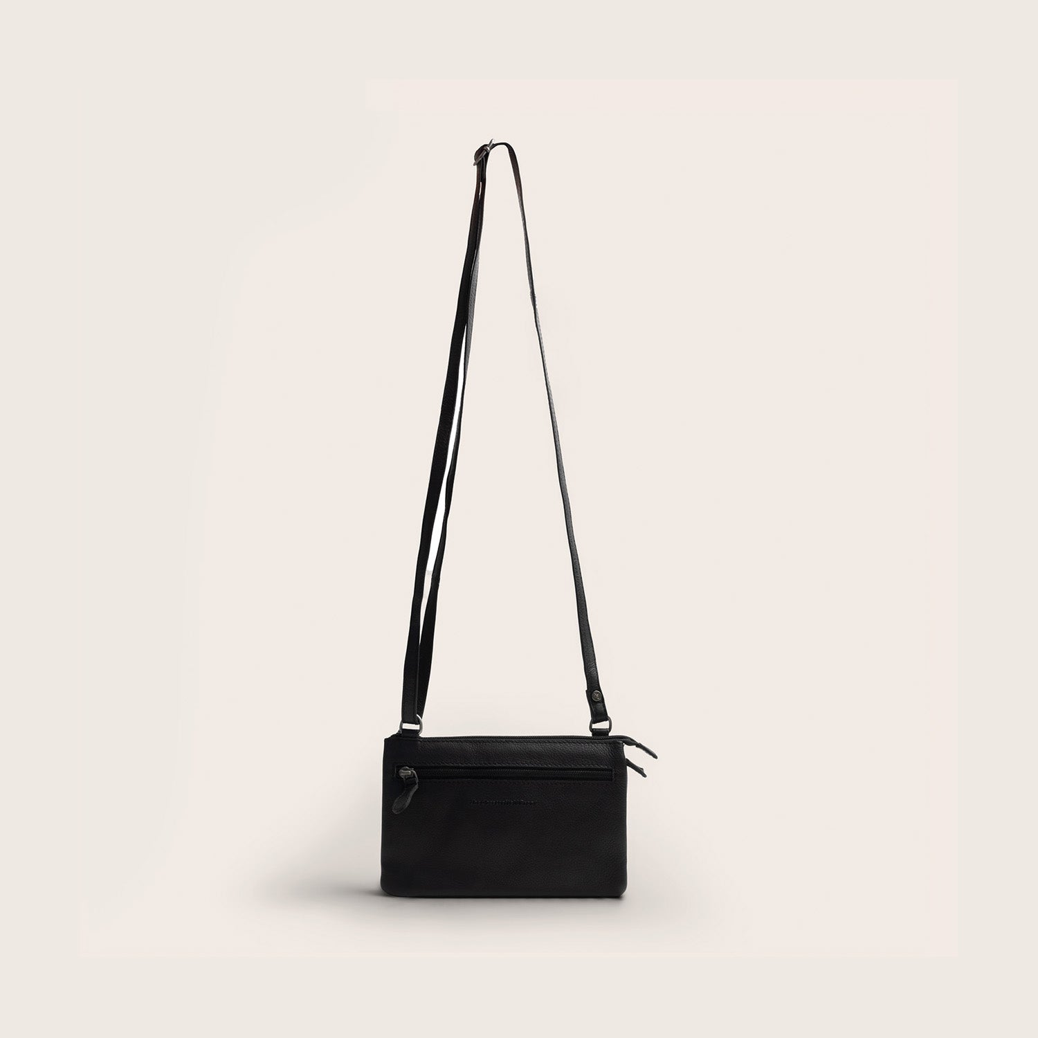 Sac Bandoulière en Cuir Noir Brisa