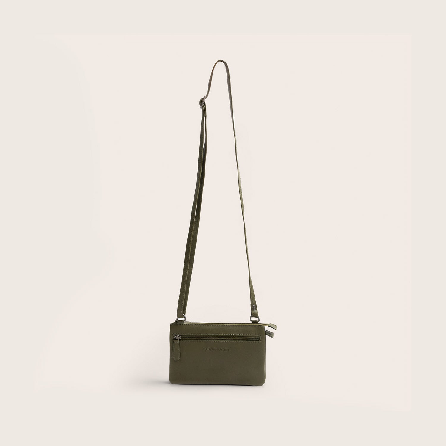Sac Bandoulière en Cuir Vert Olive Brisa