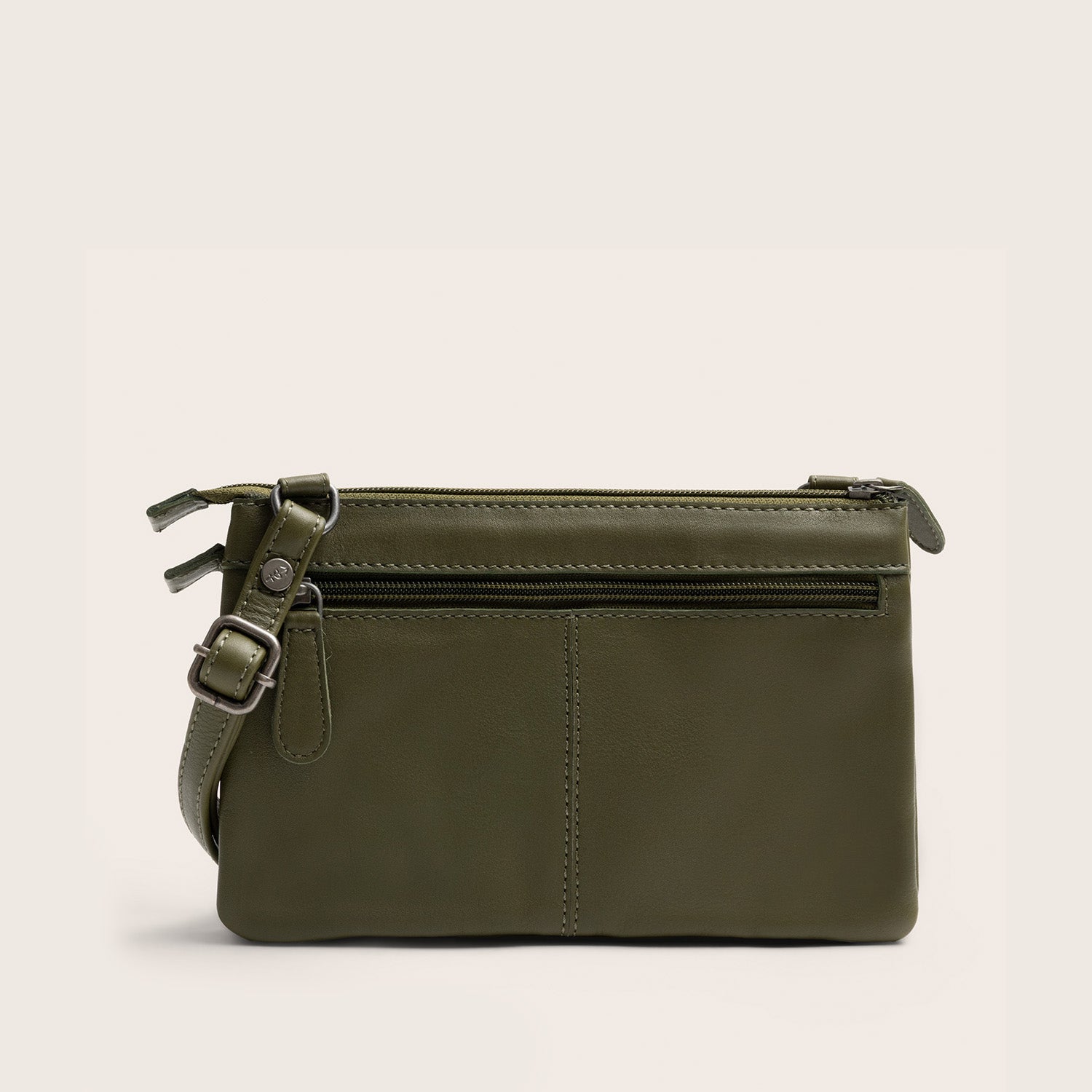 Sac Bandoulière en Cuir Vert Olive Brisa