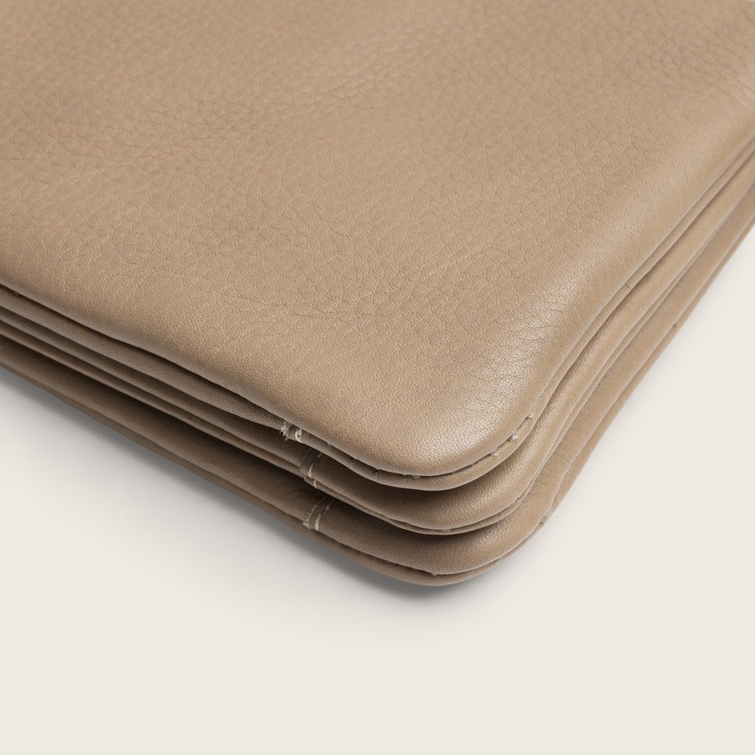 Sac Bandoulière en Cuir Taupe Brisa