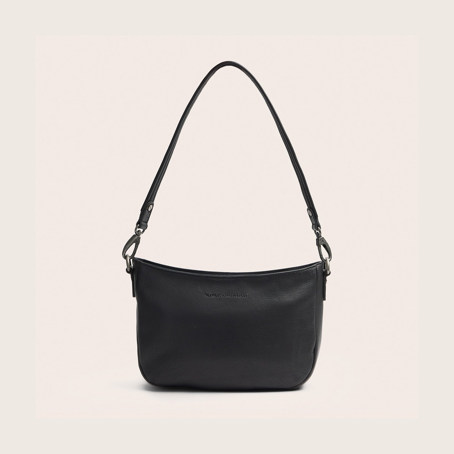 Sac Porté Épaule en Cuir Noir Maris