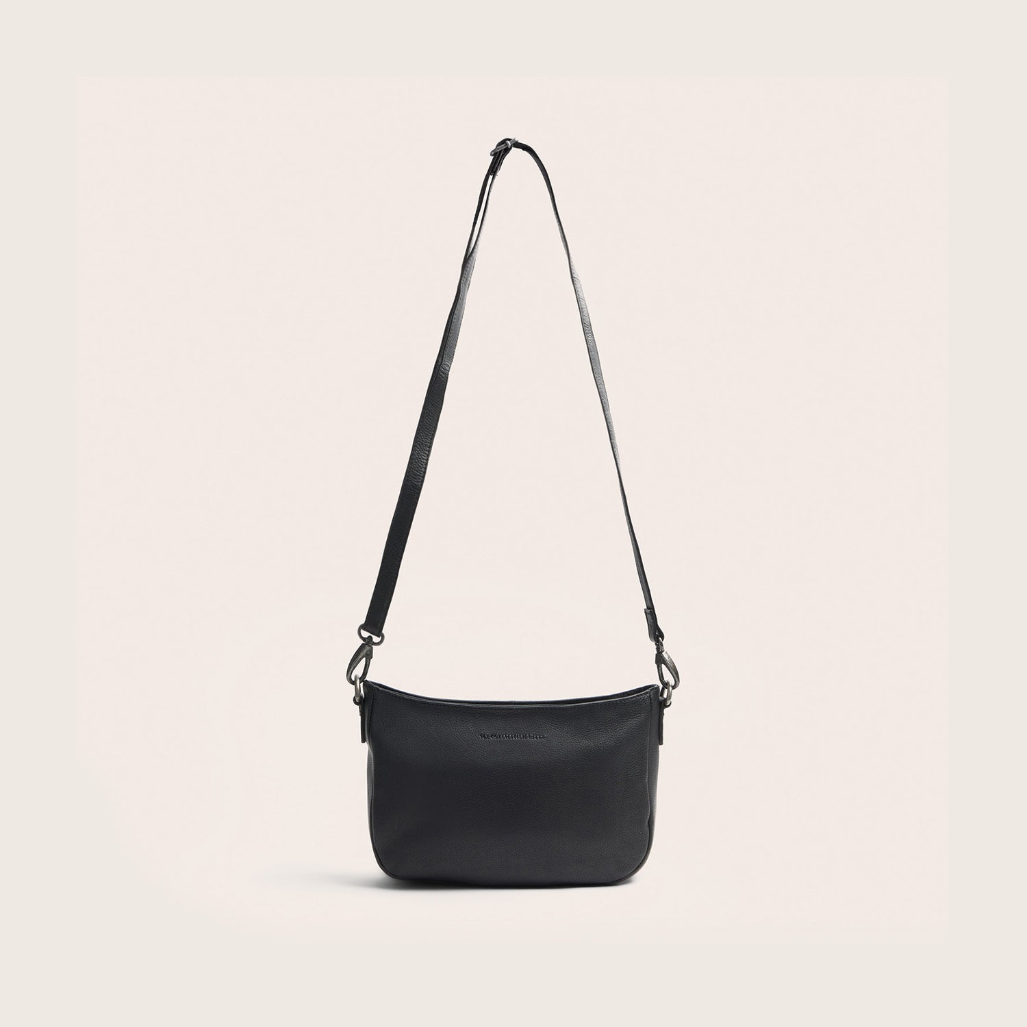 Sac Porté Épaule en Cuir Noir Maris