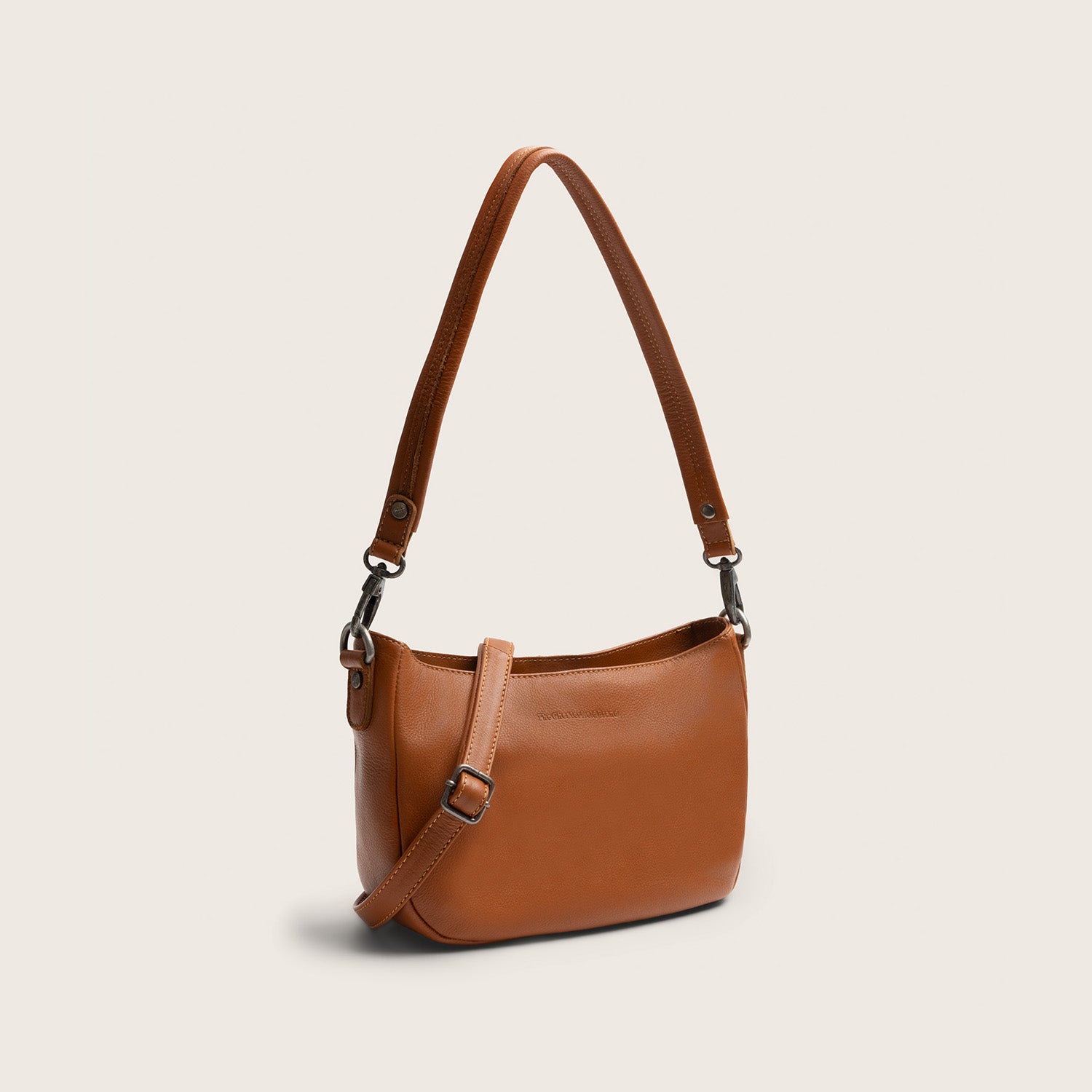 Sac Porté Épaule en Cuir Cognac Maris
