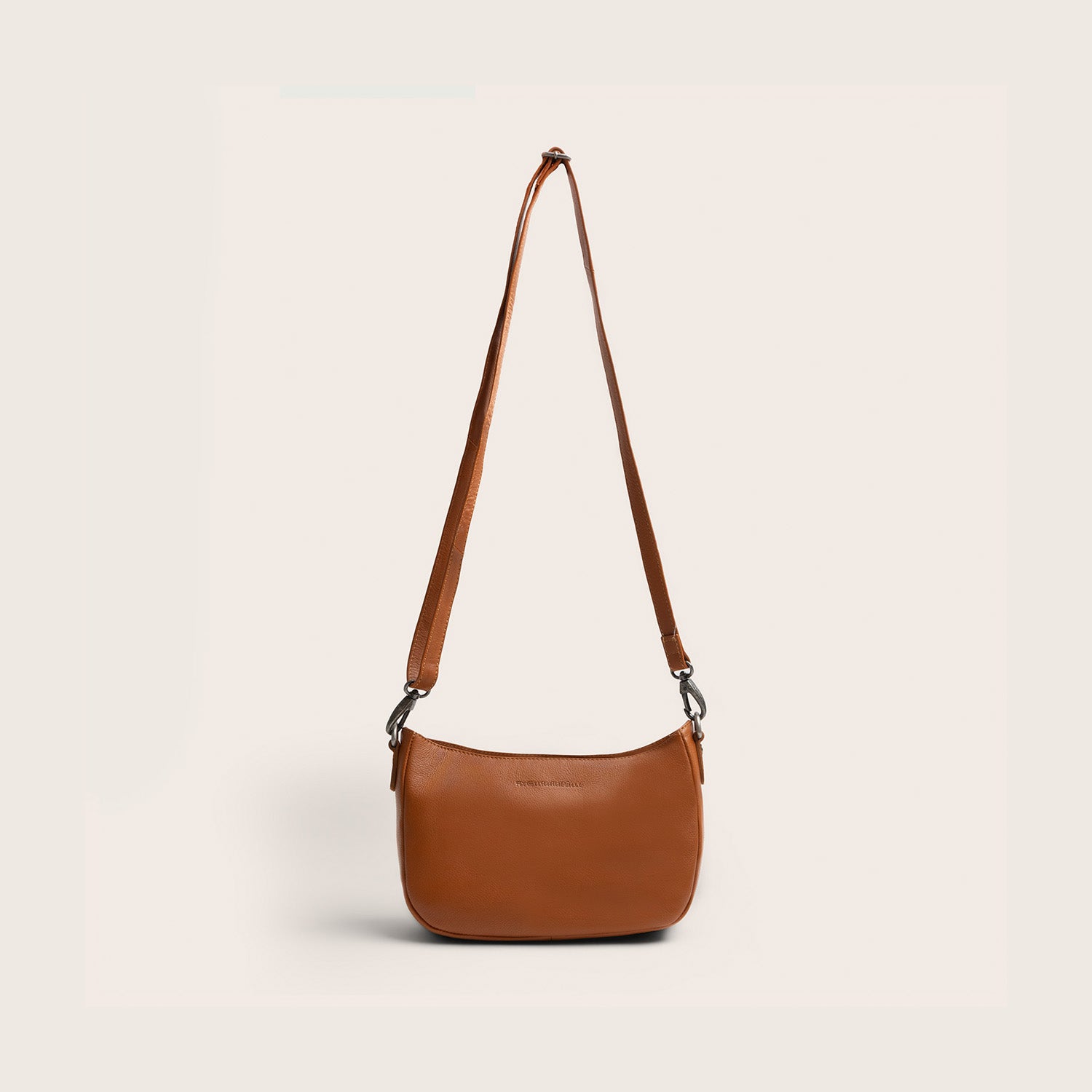 Sac Porté Épaule en Cuir Cognac Maris