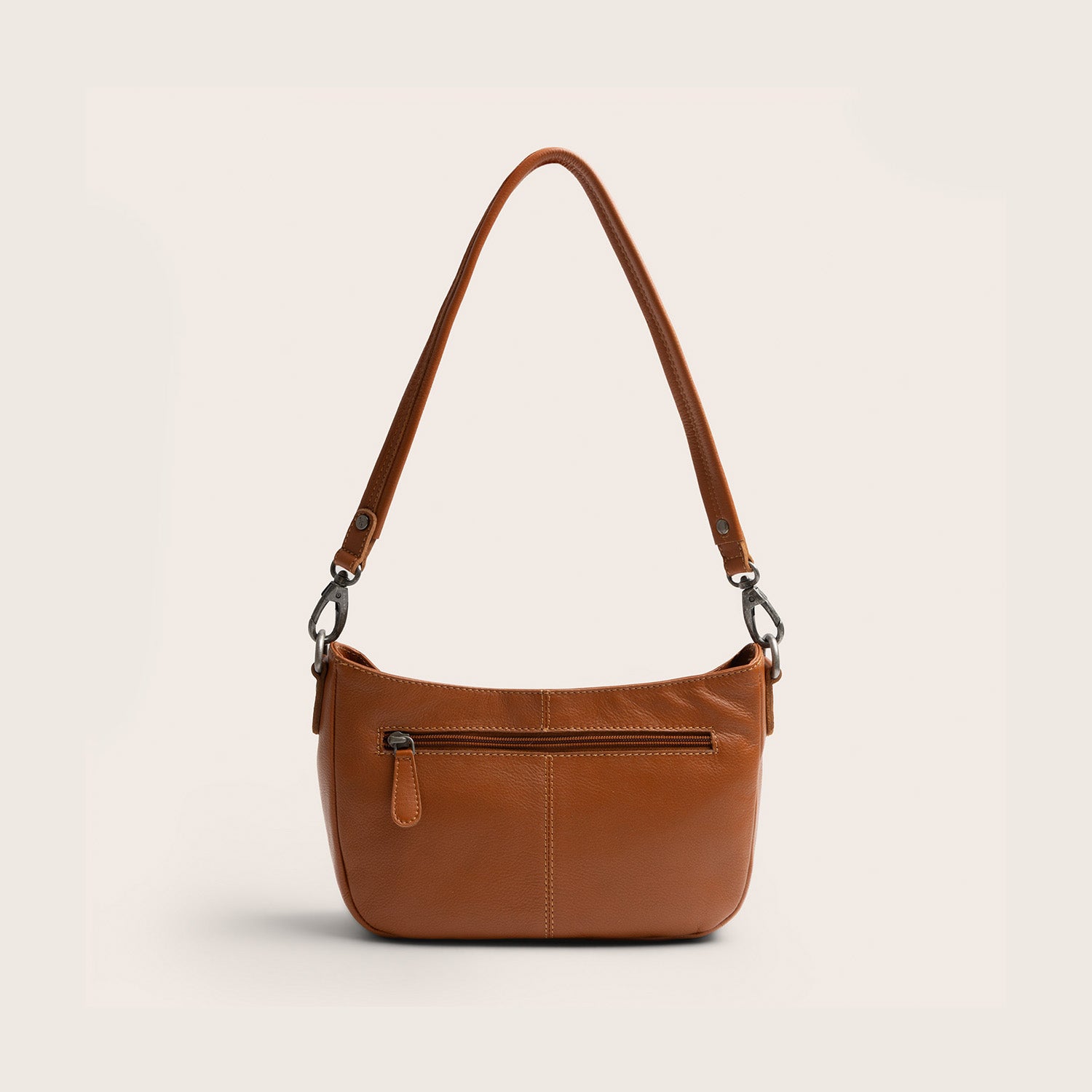 Sac Porté Épaule en Cuir Cognac Maris