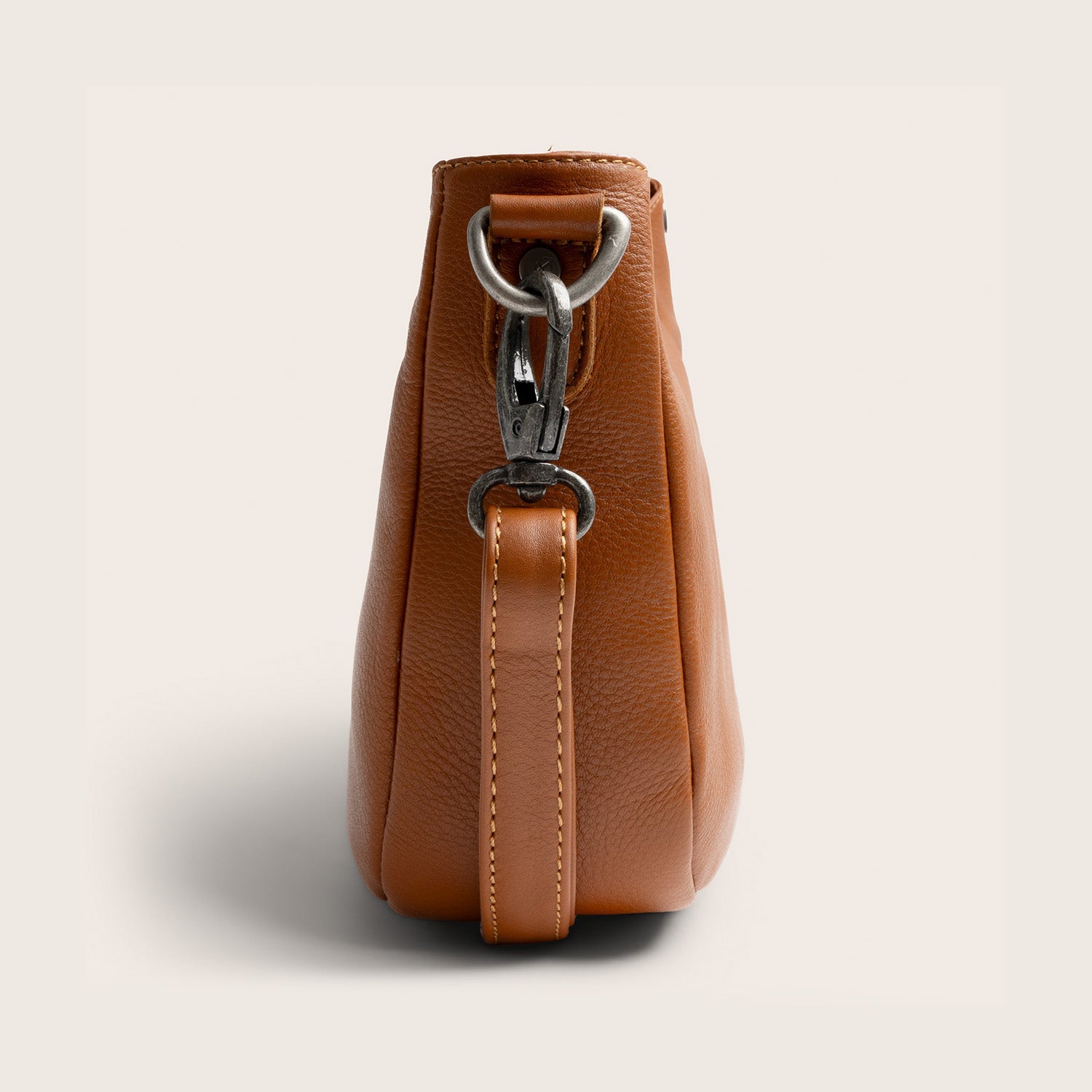 Sac Porté Épaule en Cuir Cognac Maris