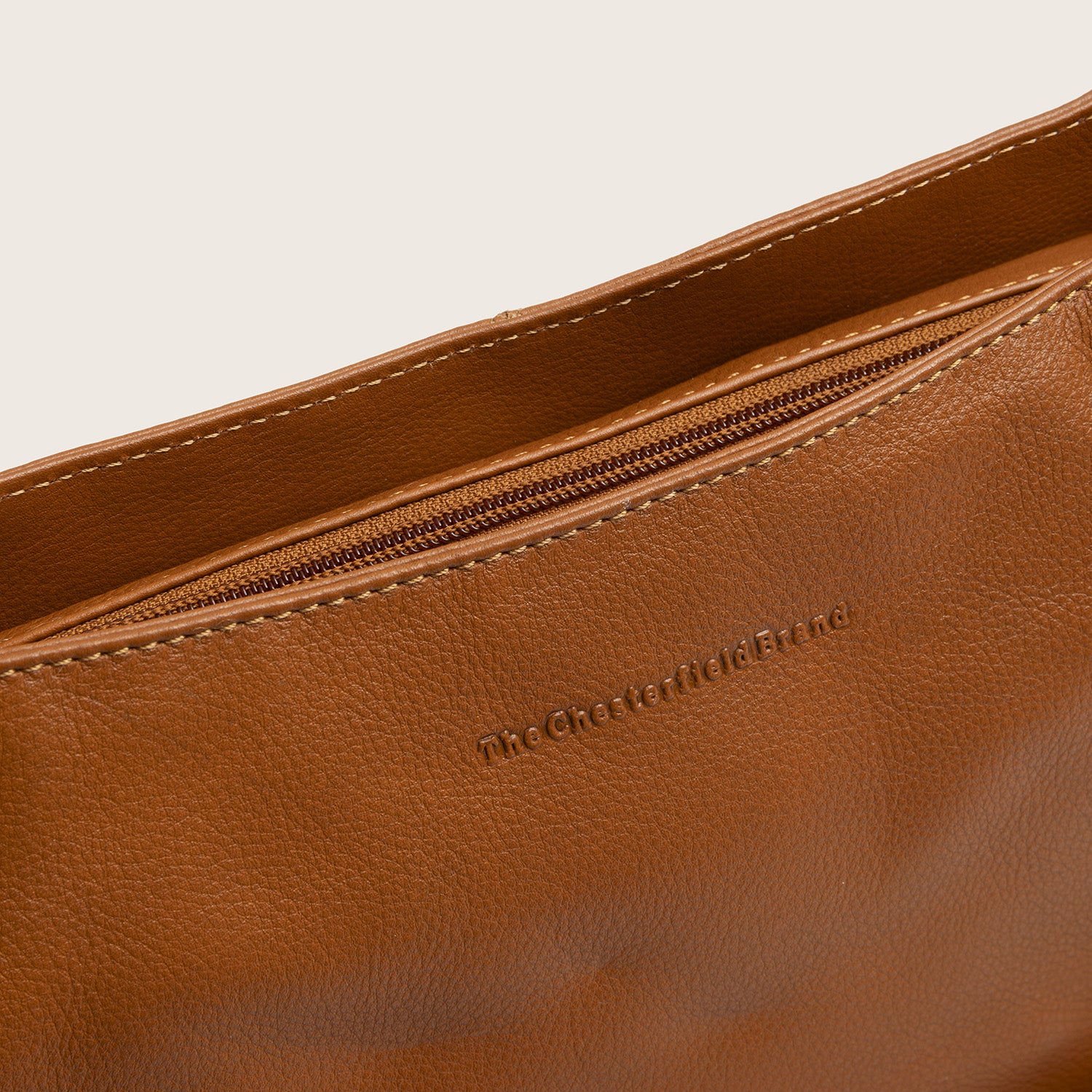 Sac Porté Épaule en Cuir Cognac Maris
