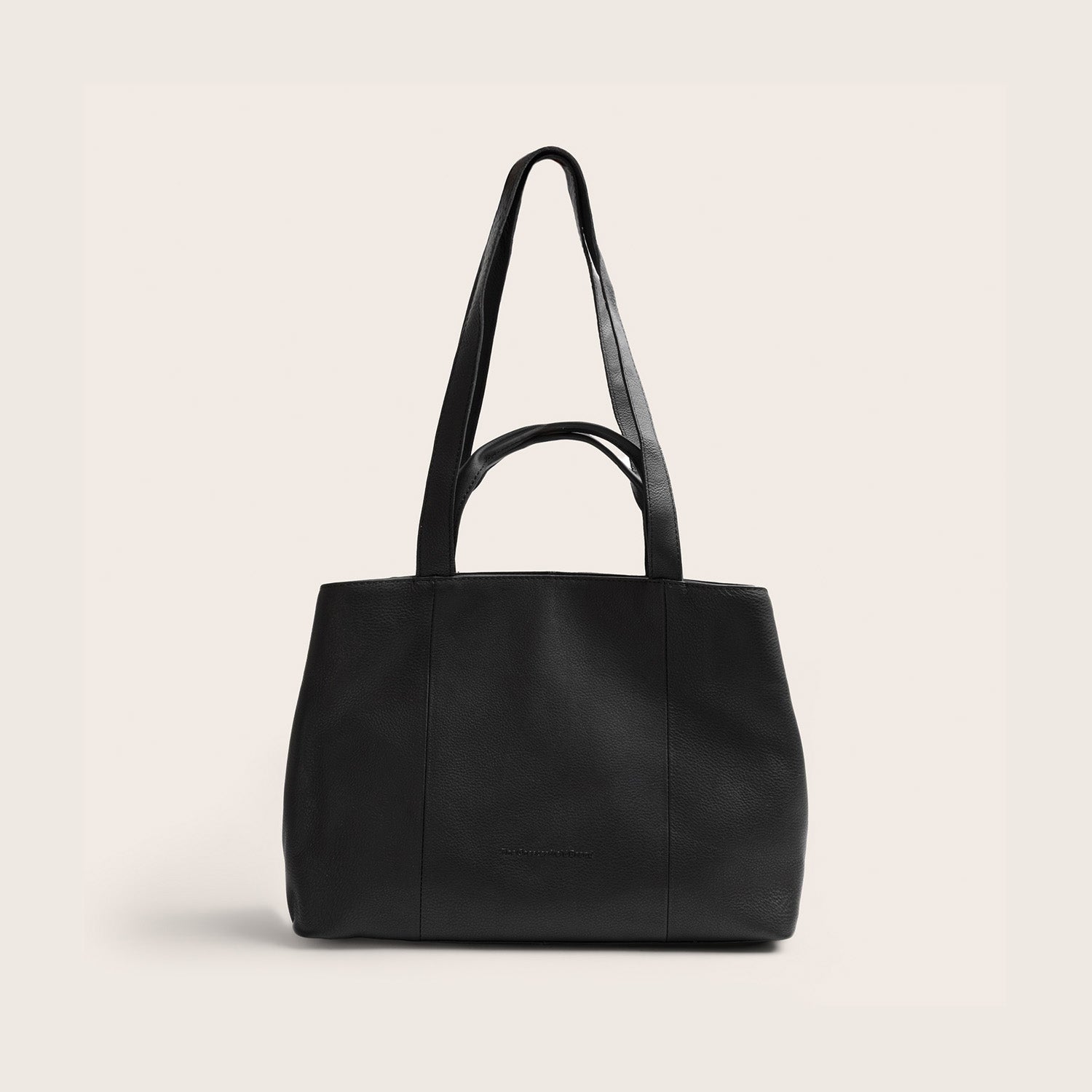 Sac Porté Épaule en Cuir Noir Nerissa