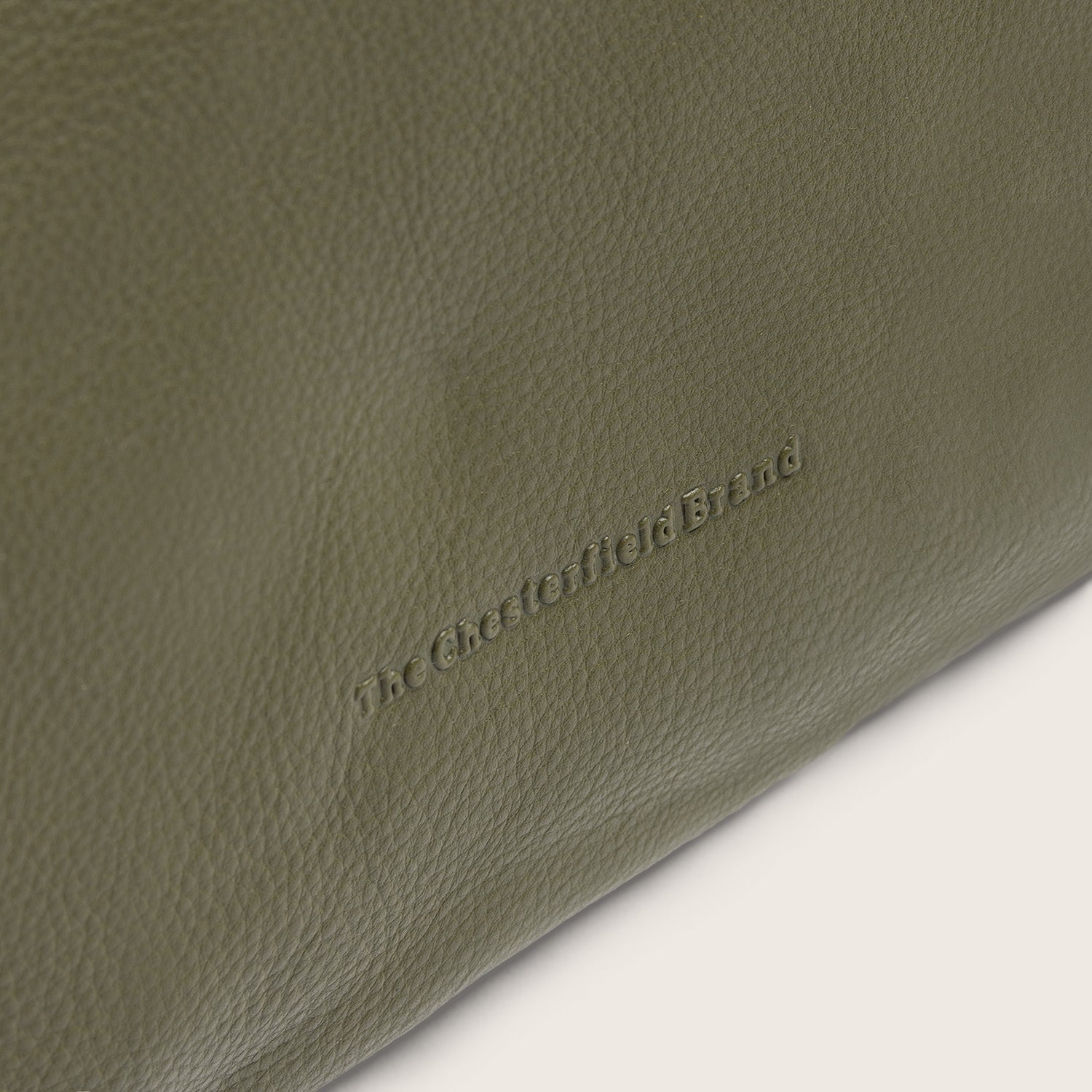 Sac Porté Épaule en Cuir Vert Olive Nerissa