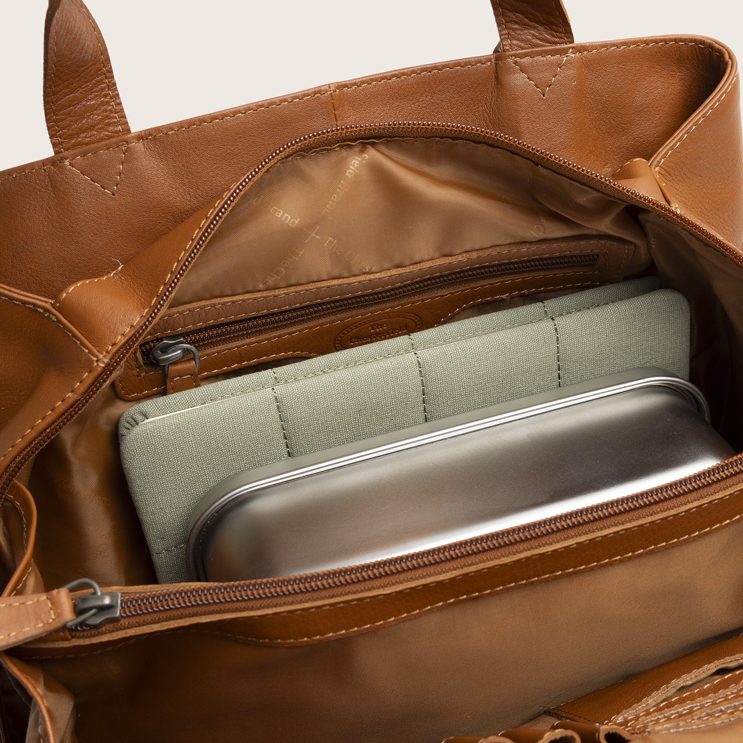 Sac Porté Épaule en Cuir Cognac Nerissa
