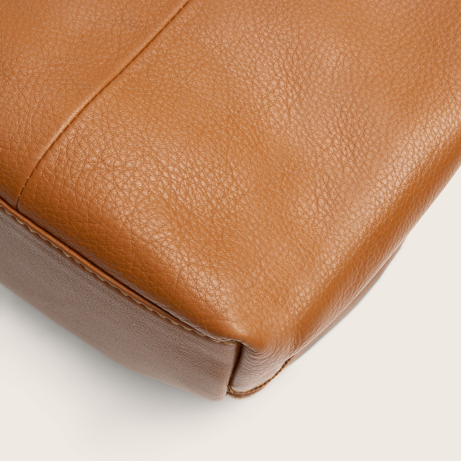 Sac Porté Épaule en Cuir Cognac Nerissa