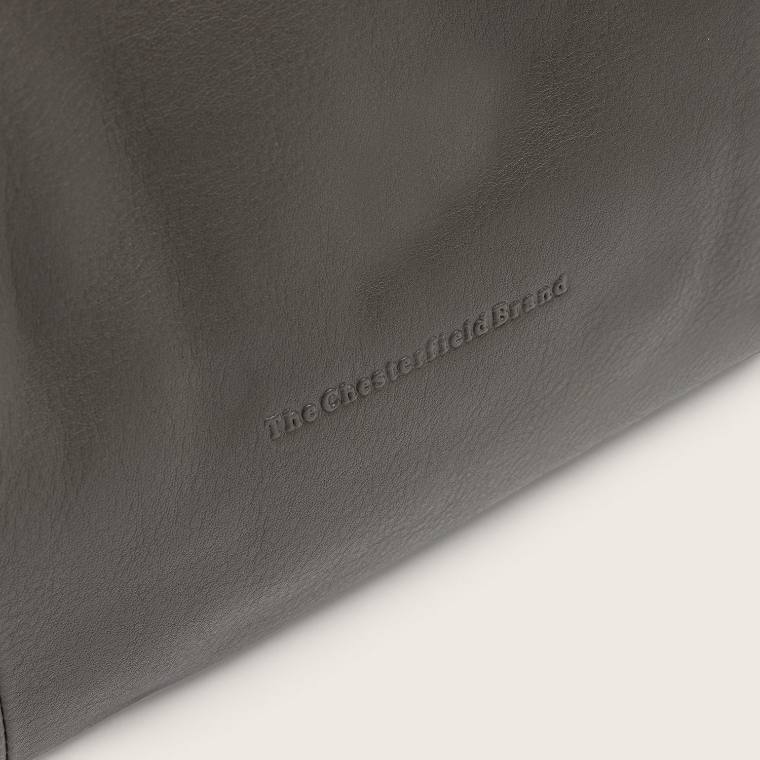 Sac Porté Épaule en Cuir Gris Argile Nerissa