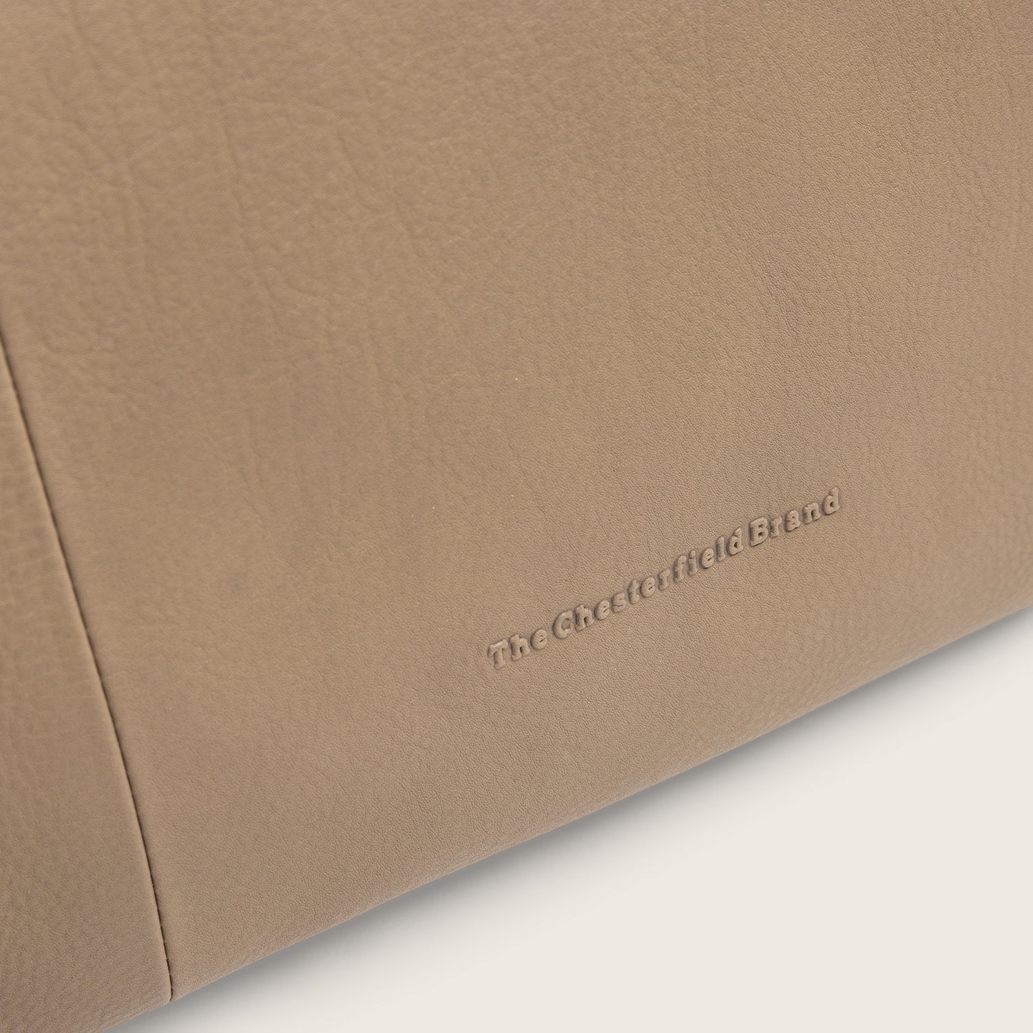 Sac Porté Épaule en Cuir Taupe Nerissa
