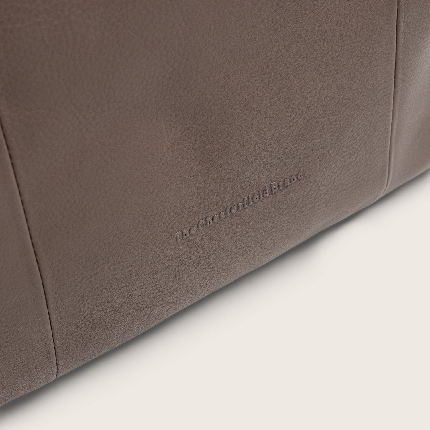 Sac Porté Épaule en Cuir Taupe Foncé Nerissa