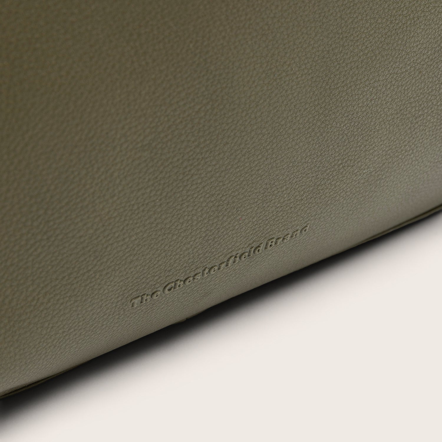 Sac Porté Épaule en Cuir Vert Olive Azura