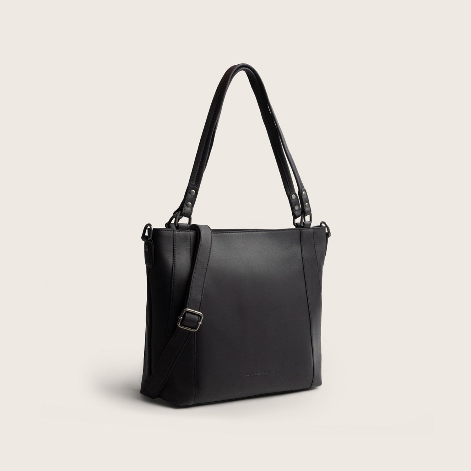 Sac Porté Épaule en Cuir Noir Elira