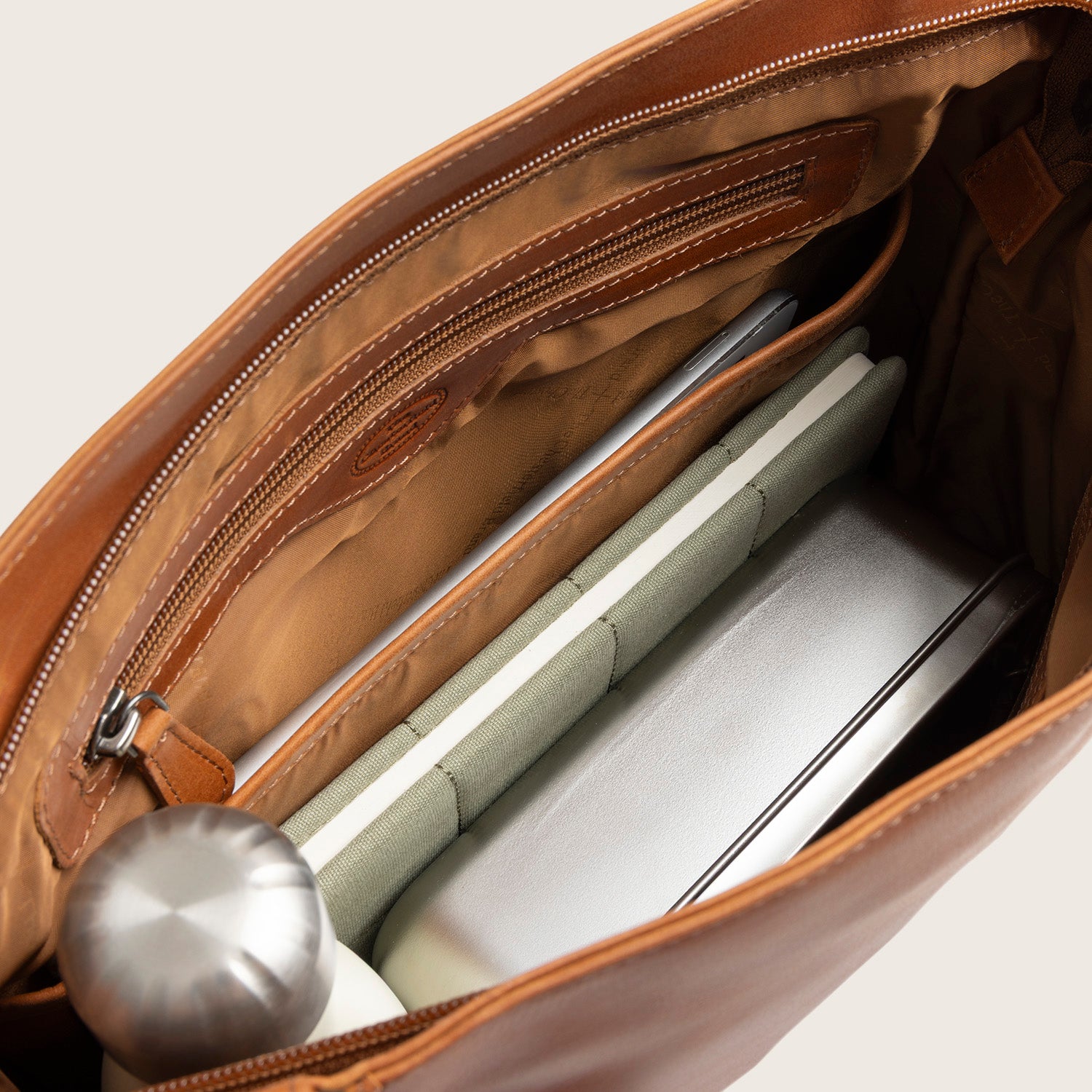 Leather Shoulder Bag Cognac Elira