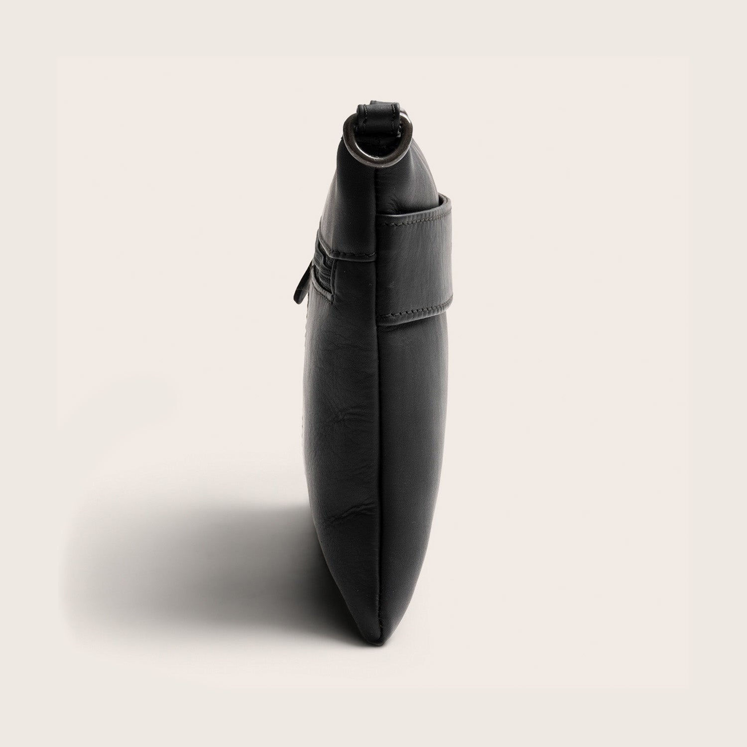 Sac Bandoulière en Cuir Noir Harlan