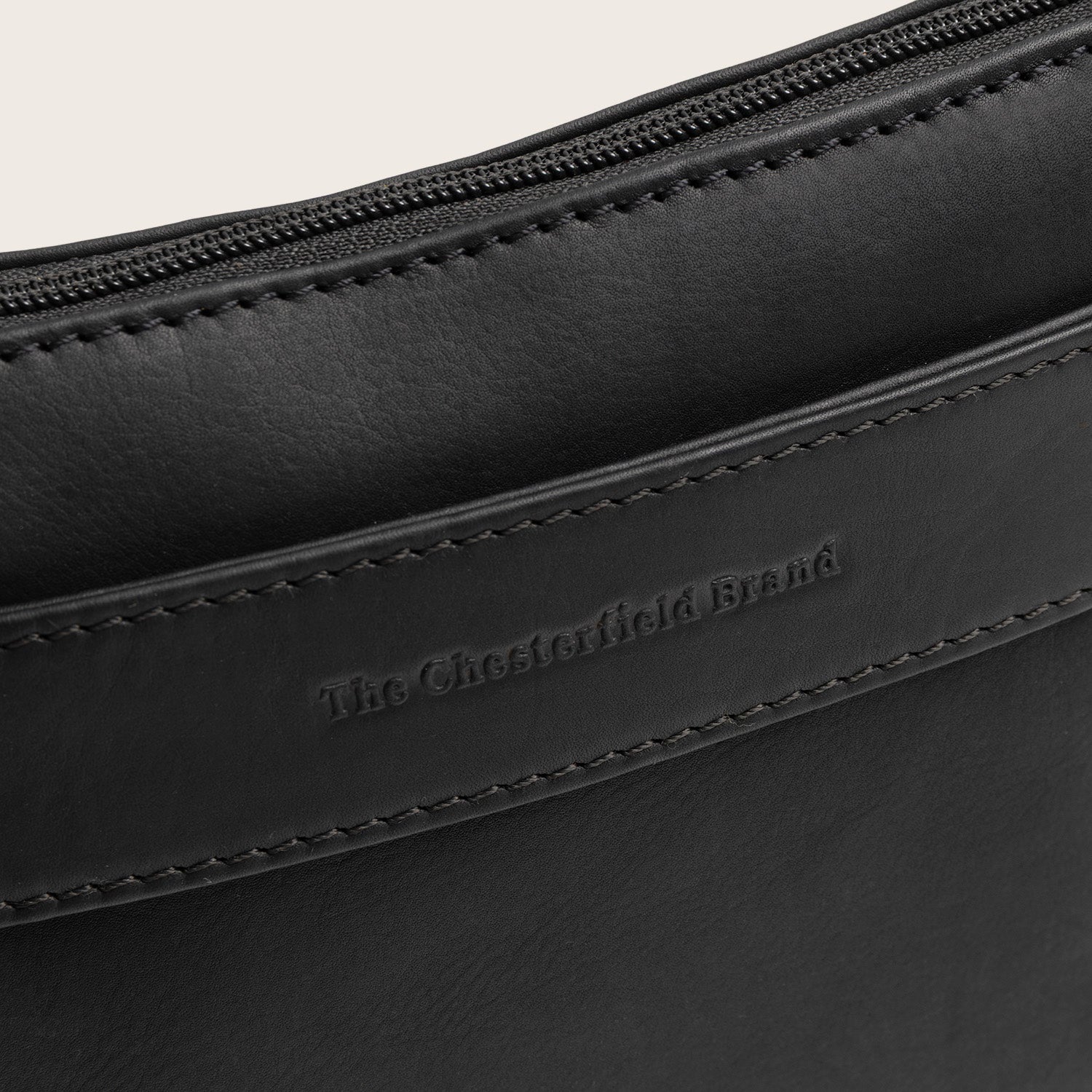 Sac Bandoulière en Cuir Noir Harlan