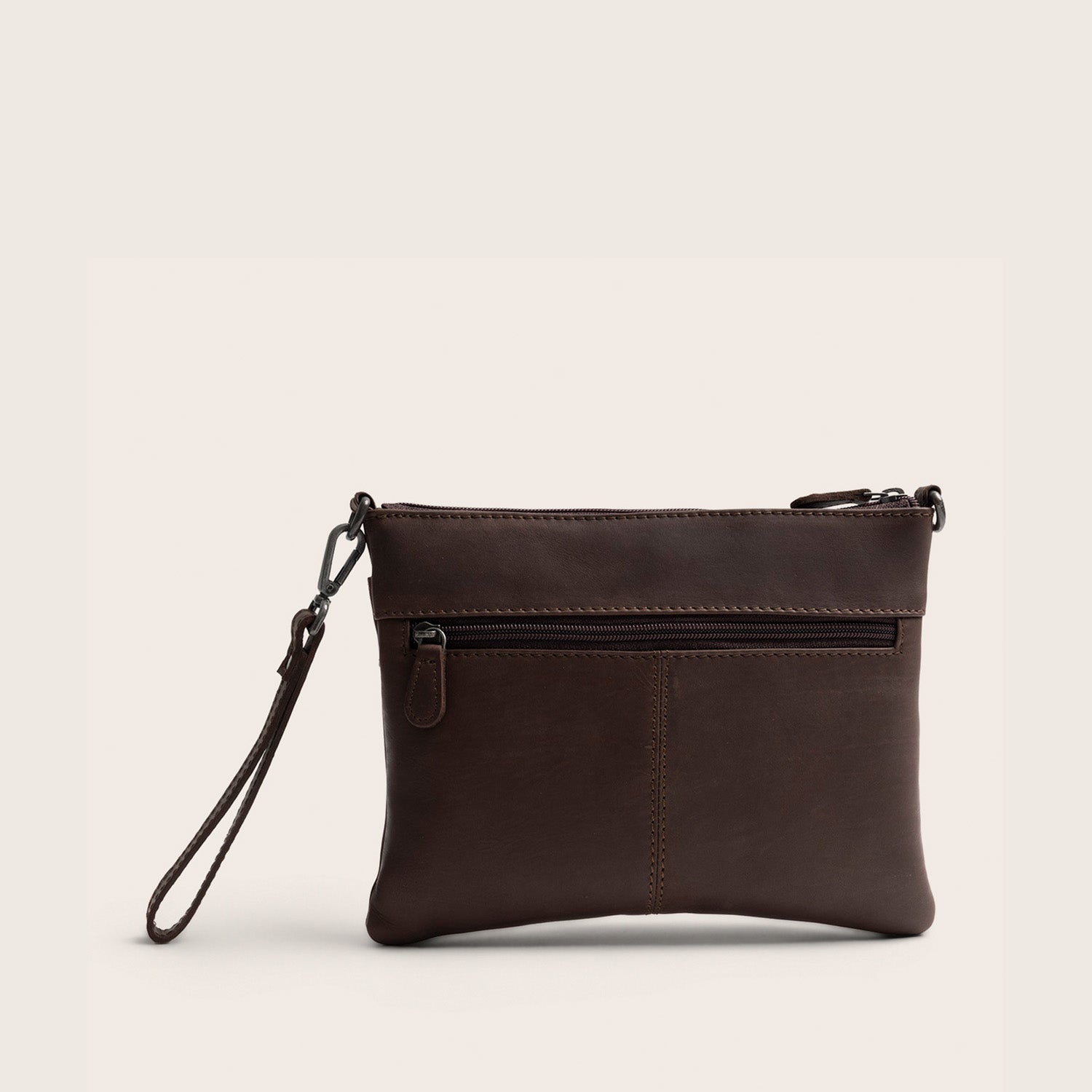 Sac Bandoulière en Cuir Marron Harlan