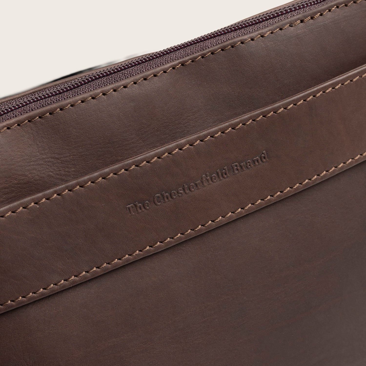 Sac Bandoulière en Cuir Marron Harlan